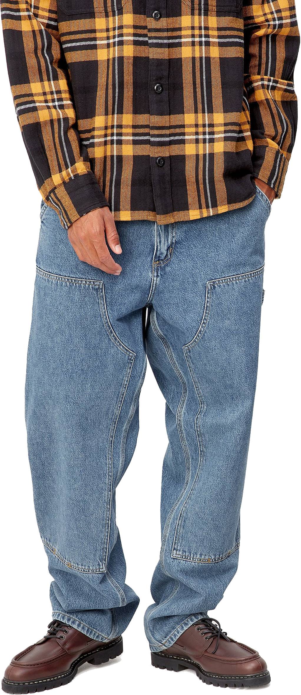 Carhartt Wip Carhartt Jeans Double Knee Pant Organic Cotton Blue Heavy Stone Wash Uomo - 3