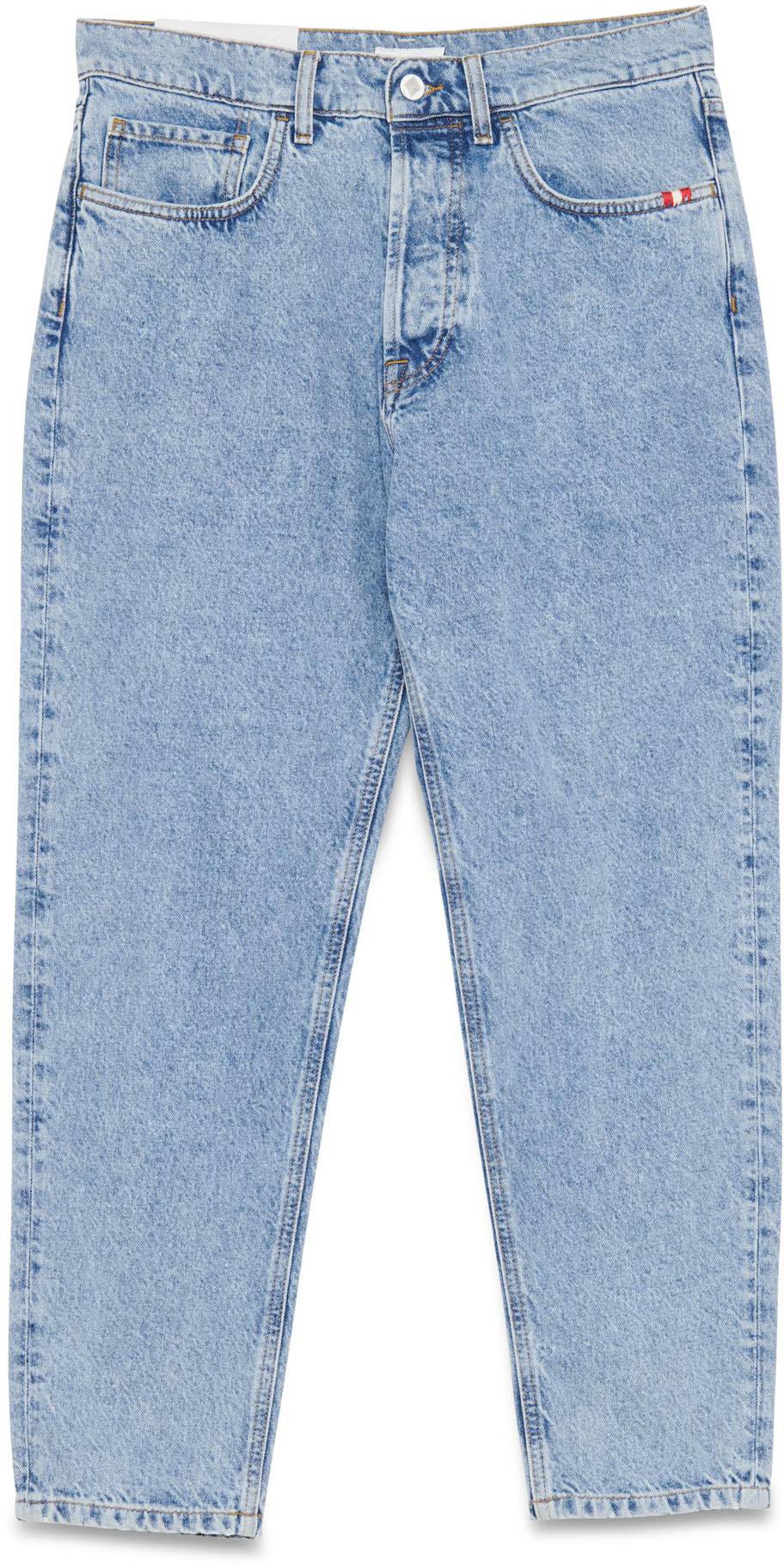 Amish Jeans Jeremiah Denim Real Stone Blue Uomo - 1