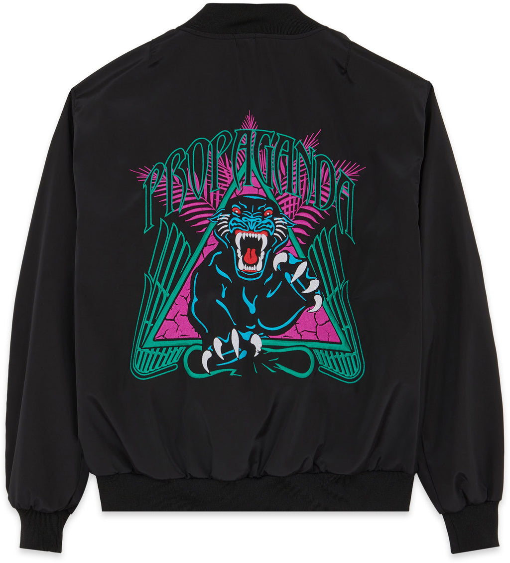 Propaganda Giacca Bomber Triangle Panther Black Nero Uomo - 1