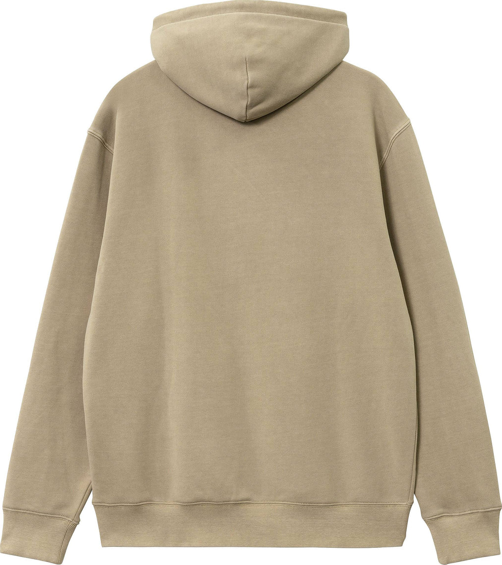 Carhartt Wip Felpa Hooded Duster Sweat Ammonite Garment Dyed Beige Uomo - 2
