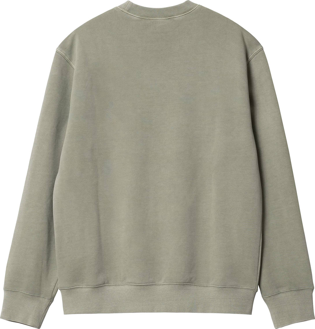 Carhartt Wip Felpa Duster Sweat Yucca Garmnet Dyed Verde Uomo - 2