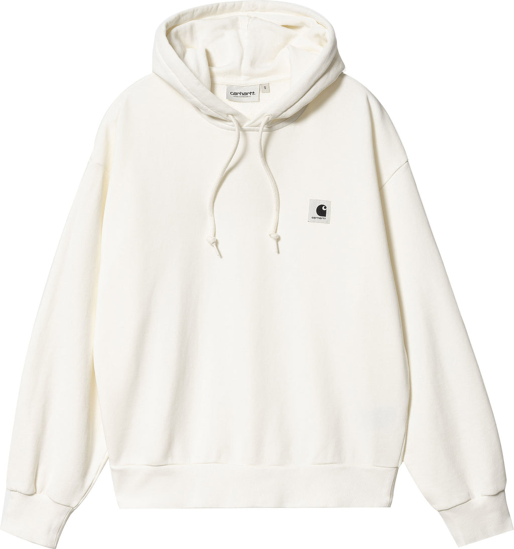 Carhartt Wip Felpa W Hooded Nelson Sweatshirt Wax Garment Dyed Bianco Donna - 1