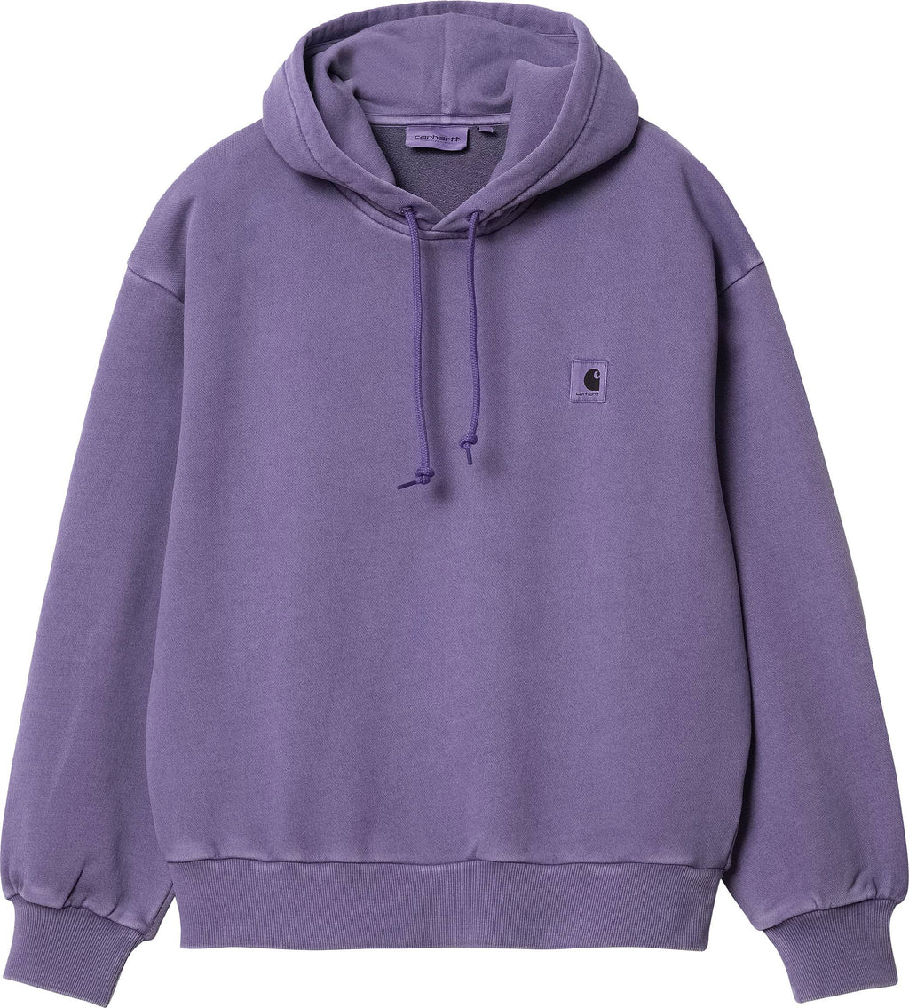 Carhartt Wip Felpa W Hooded Nelson Sweatshirt Arrenga Garment Dyed Viola Donna - 1