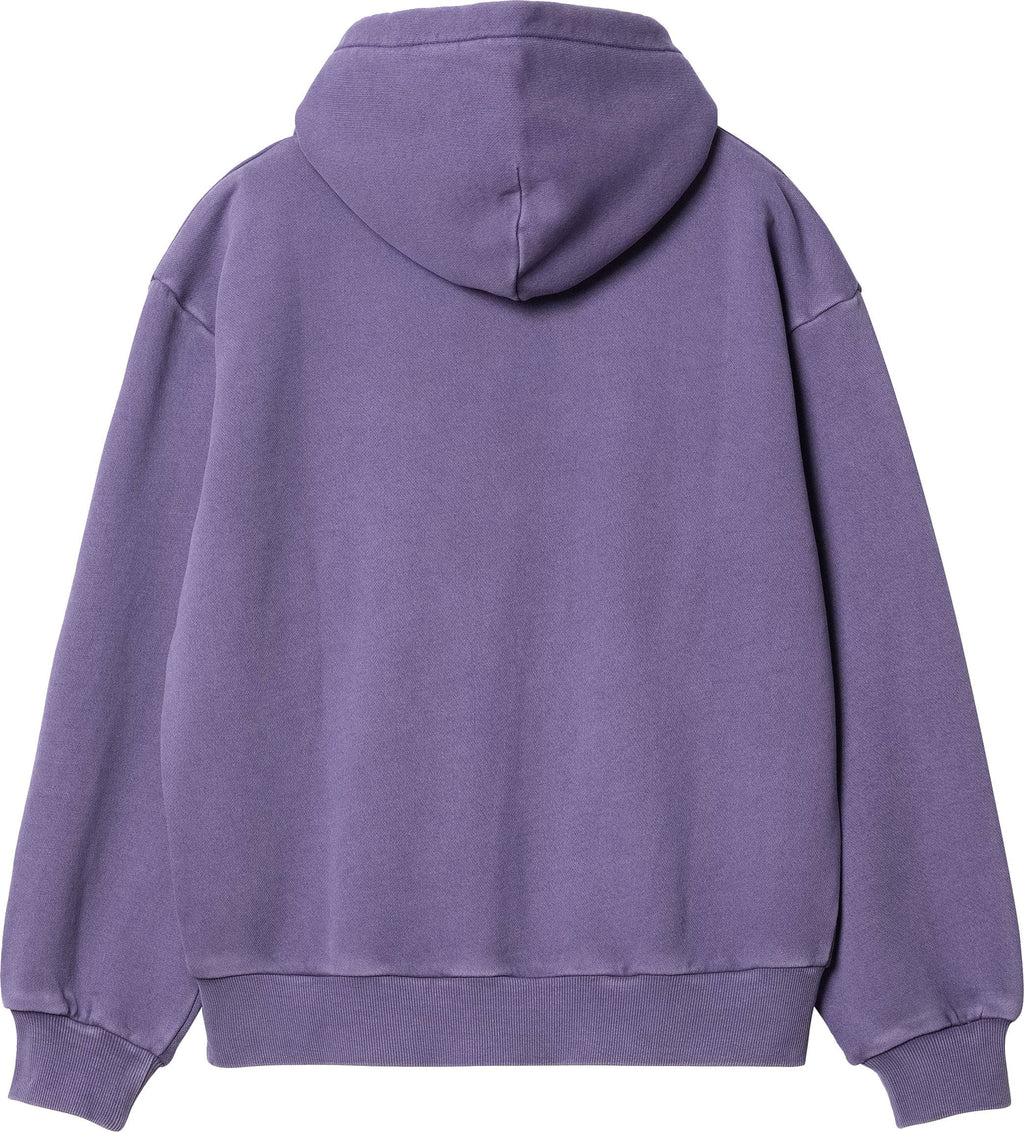 Carhartt Wip Felpa W Hooded Nelson Sweatshirt Arrenga Garment Dyed Viola Donna - 2