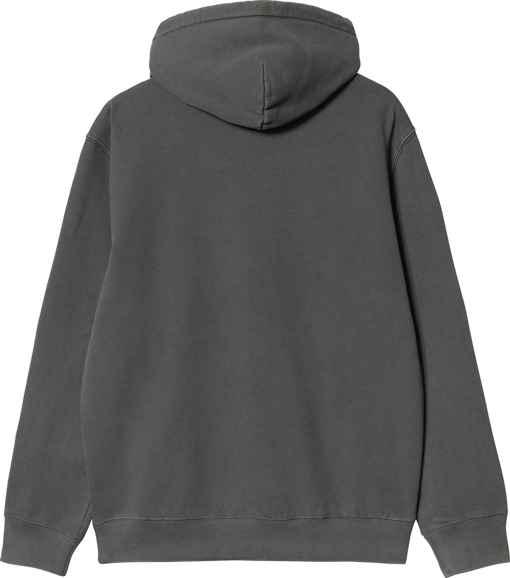 Carhartt Wip Felpa Hooded Duster Sweat Black Garment Dyed Nero Uomo - 2