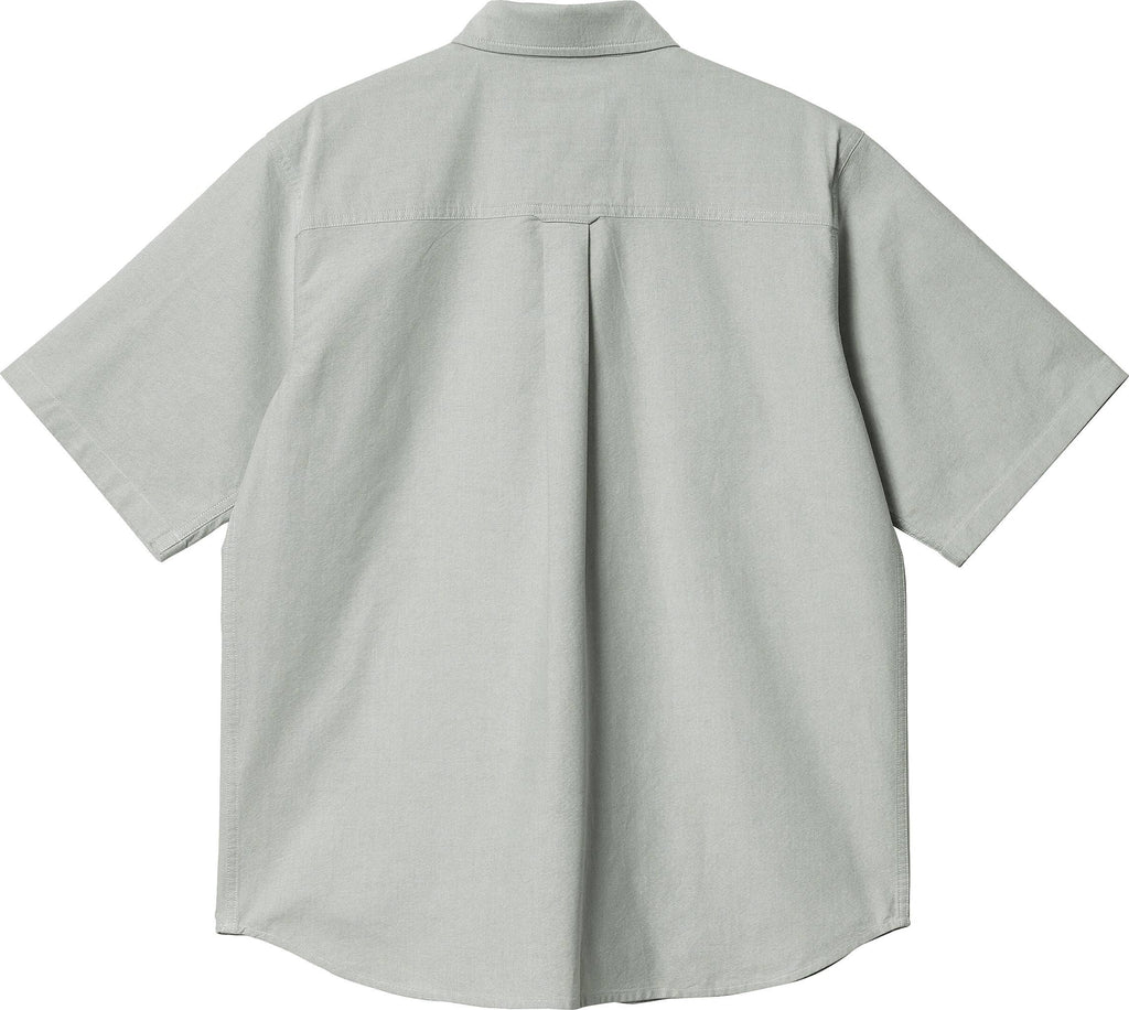 Carhartt Wip Camicia S/s Braxton Shirt Yucca White Verde Uomo - 2
