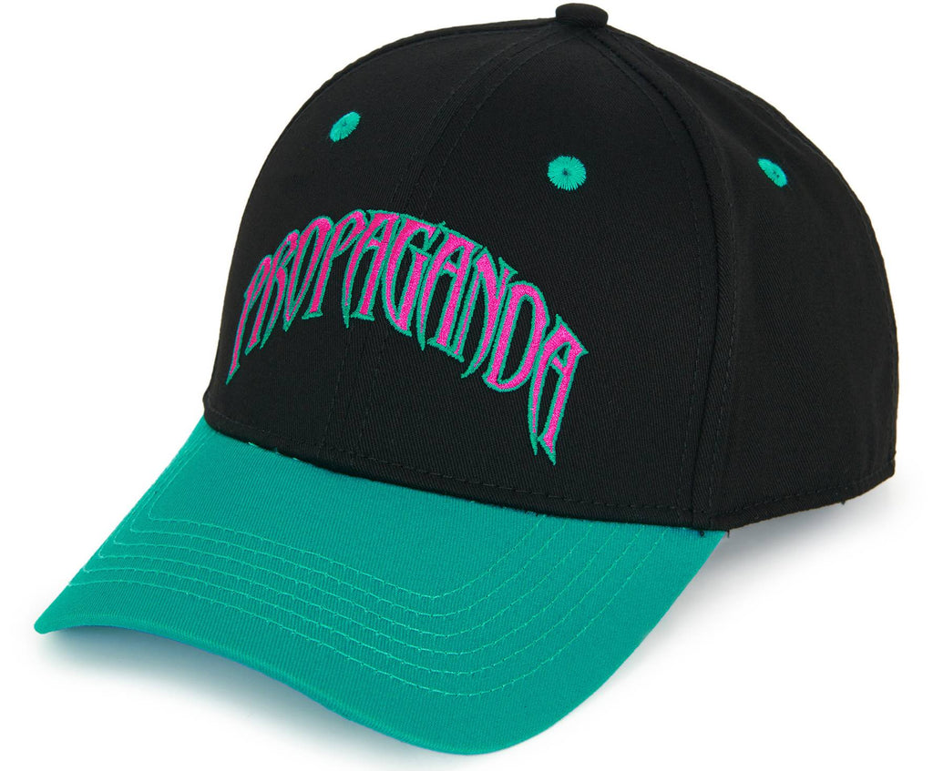 Propaganda Cappello Dad Hat Triangle Turchese Nero Uomo - 1