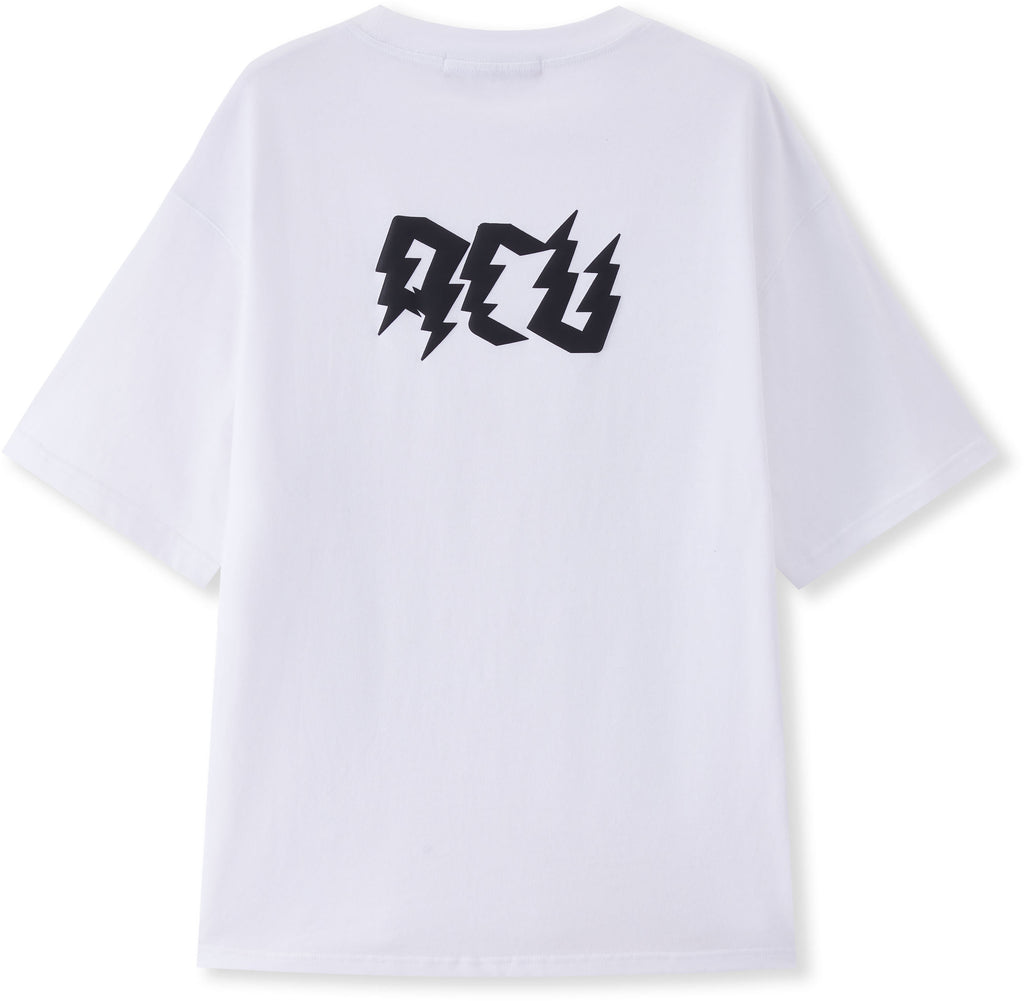 Acupuncture T-shirt Acu Skulls Tee White Bianco Uomo - 2