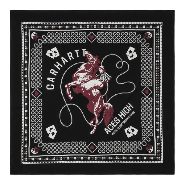 Carhartt Wip bandana Big Buck souvenir print black
