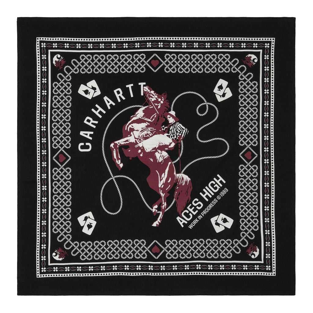 Carhartt Wip Bandana Big Buck Souvenir Print Black Nero Uomo - 1