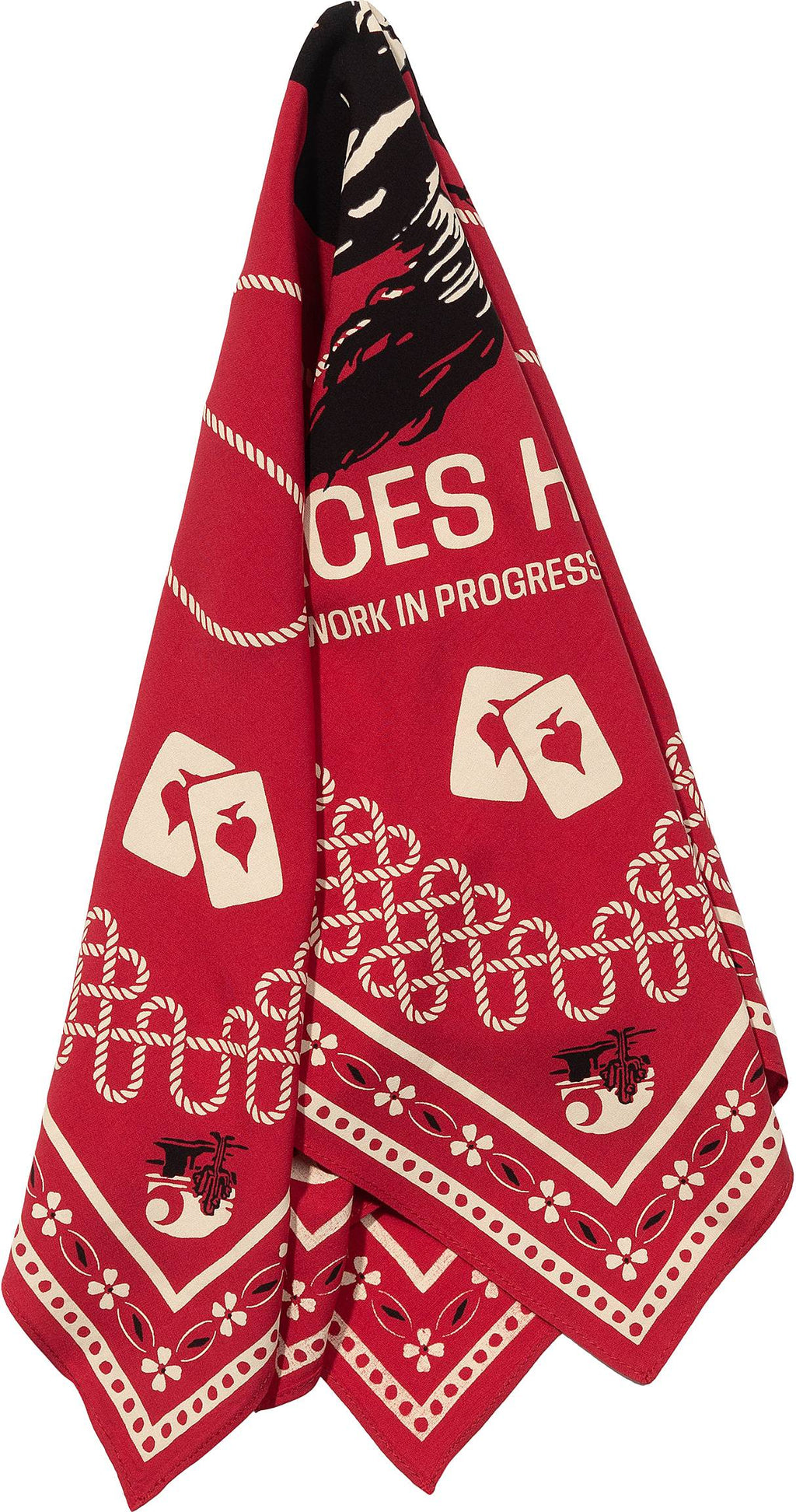 Carhartt Wip Bandana Big Buck Souvenir Print Arcade Rosso Uomo - 2