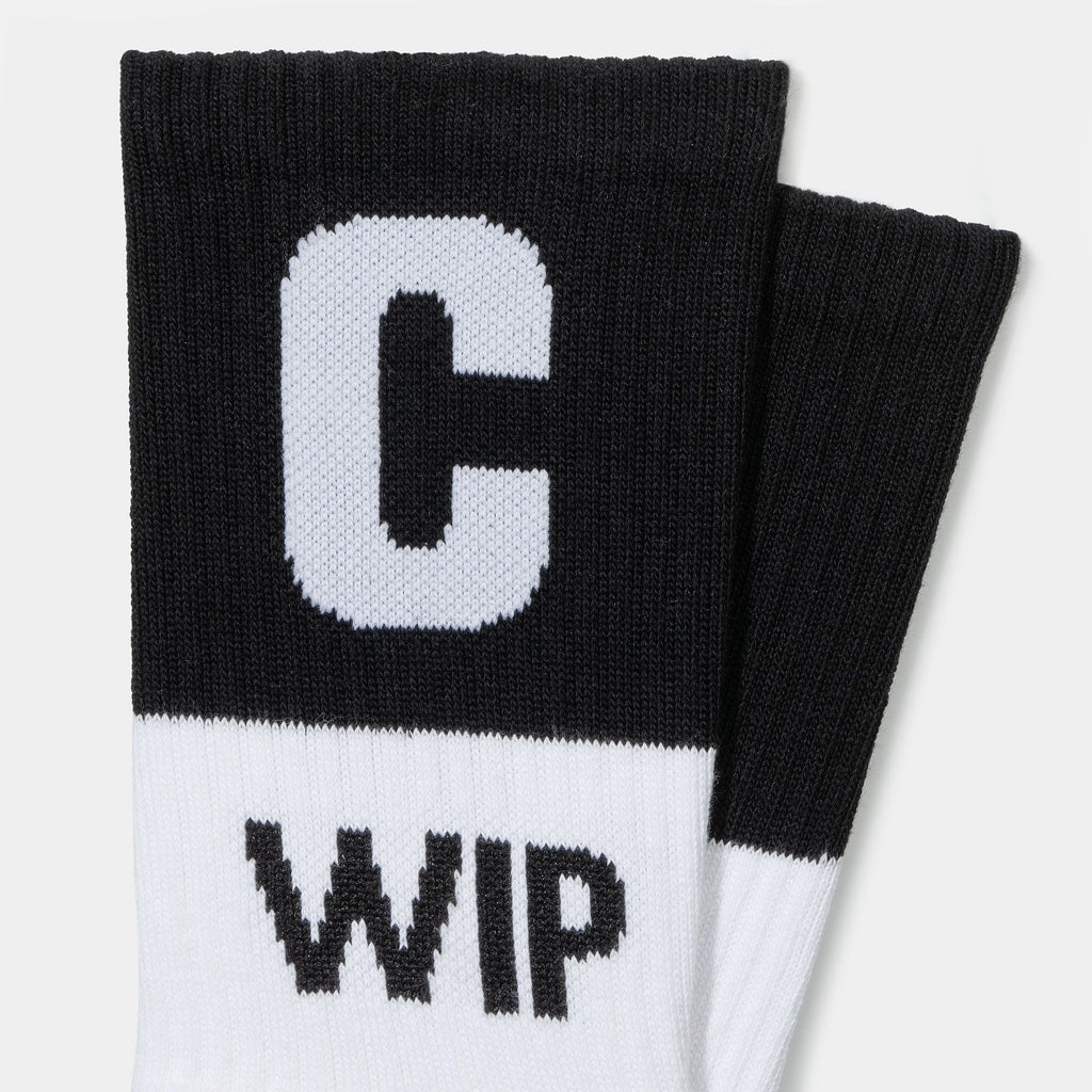 Carhartt Wip Calze Wip Socks White Black Bianco Uomo - 2