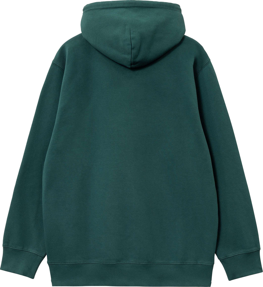 Carhartt Wip Felpa Hooded Coin Sweat Botanic Aqua Green Verde Uomo - 2