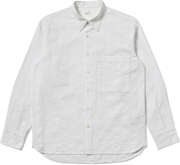 Universal Works camicia Square Pocket Shirt white