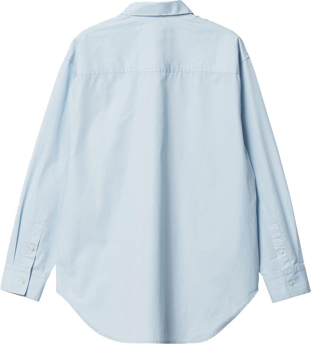 Carhartt Wip Camicia W Ls Kingstone Shirt Icarus White Celeste Donna - 2