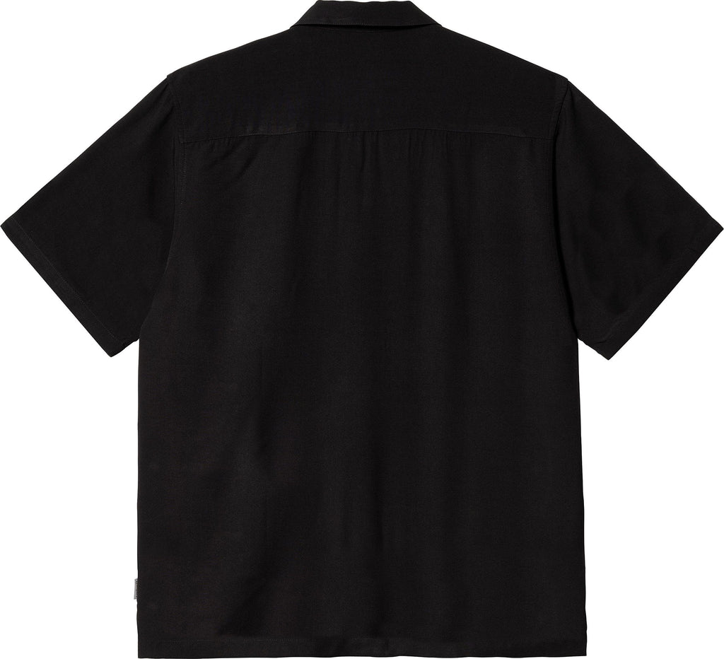 Carhartt Wip Camicia S/s Coba Shirt Viscose Black Nero Uomo - 2