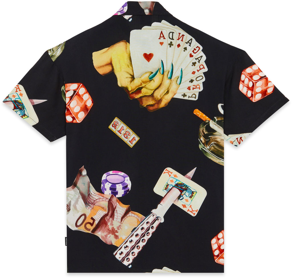 Propaganda Camicia Shirt Royal Flush Multi Nero Uomo - 2