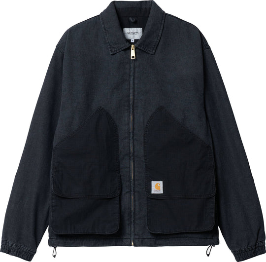 Carhartt Wip Giacca Alma Jacket Black Stone Washed Uomo Nero