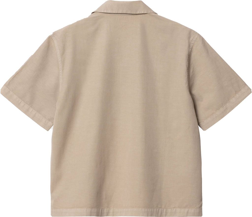 Carhartt Wip Camicia W Ss Delray Shirt Wall Wax Beige Donna - 2