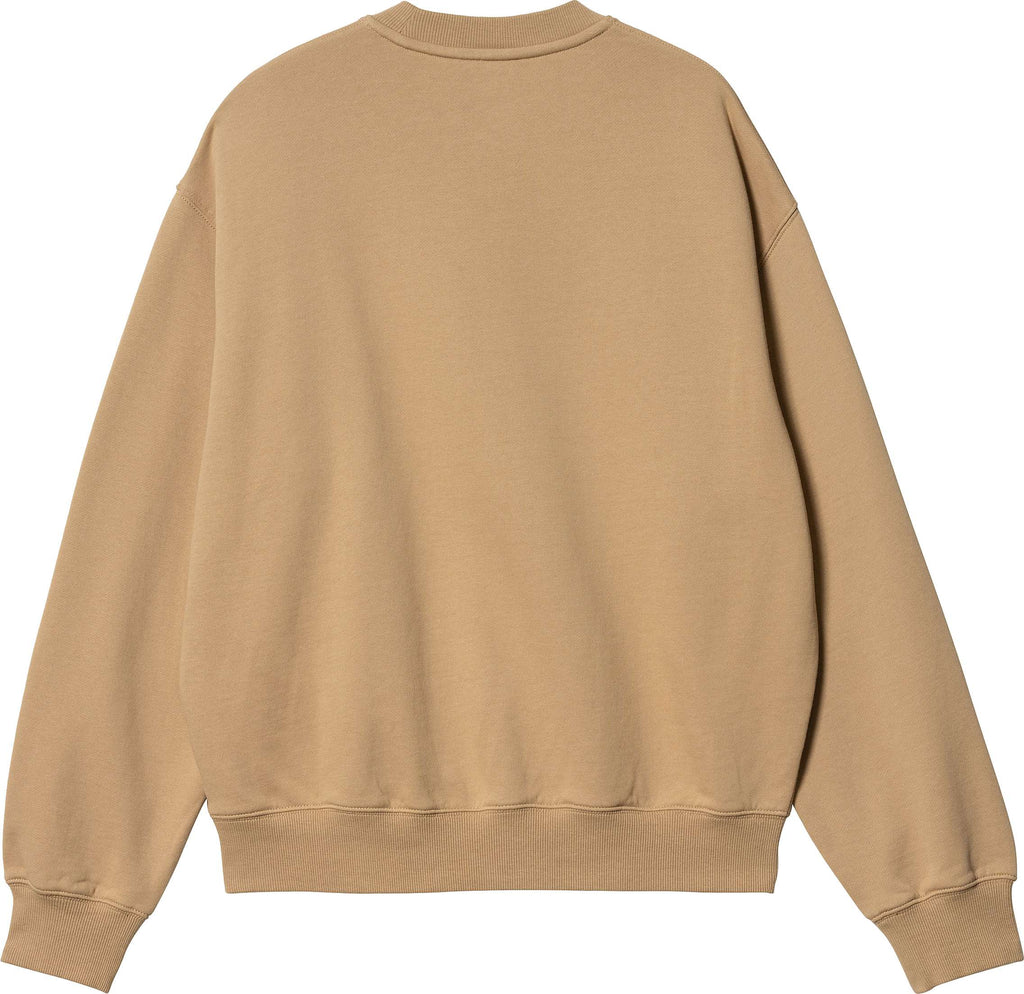 Carhartt Wip Felpa W Heart Patch Sweat Dusty H Brown Beige Donna - 2