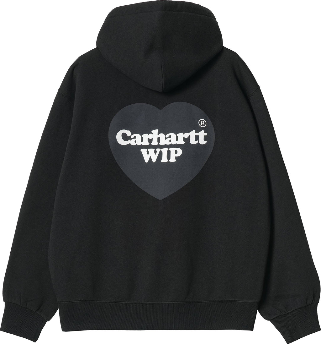 Carhartt Wip Felpa Hooded Heart Sweat Black Nero Uomo - 1