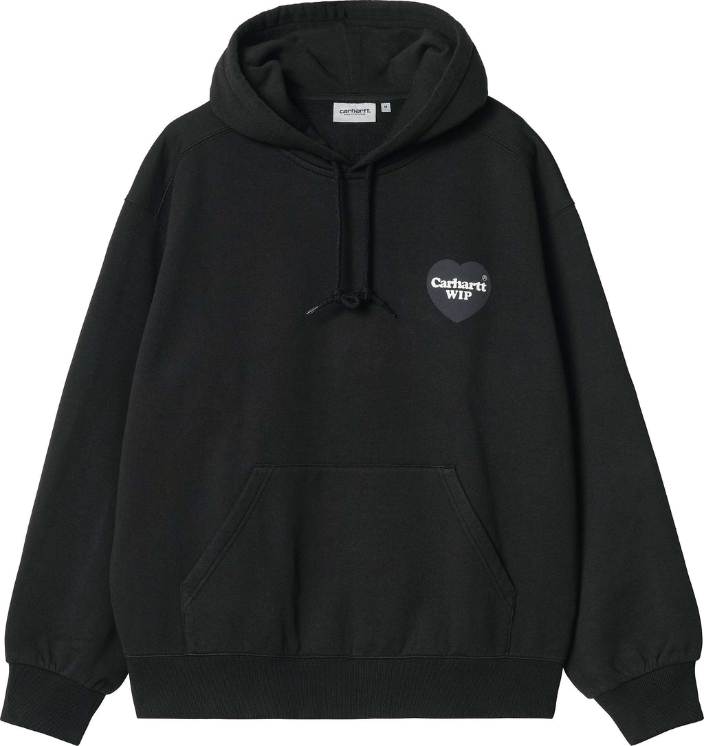 Carhartt Wip Felpa Hooded Heart Sweat Black Nero Uomo - 2