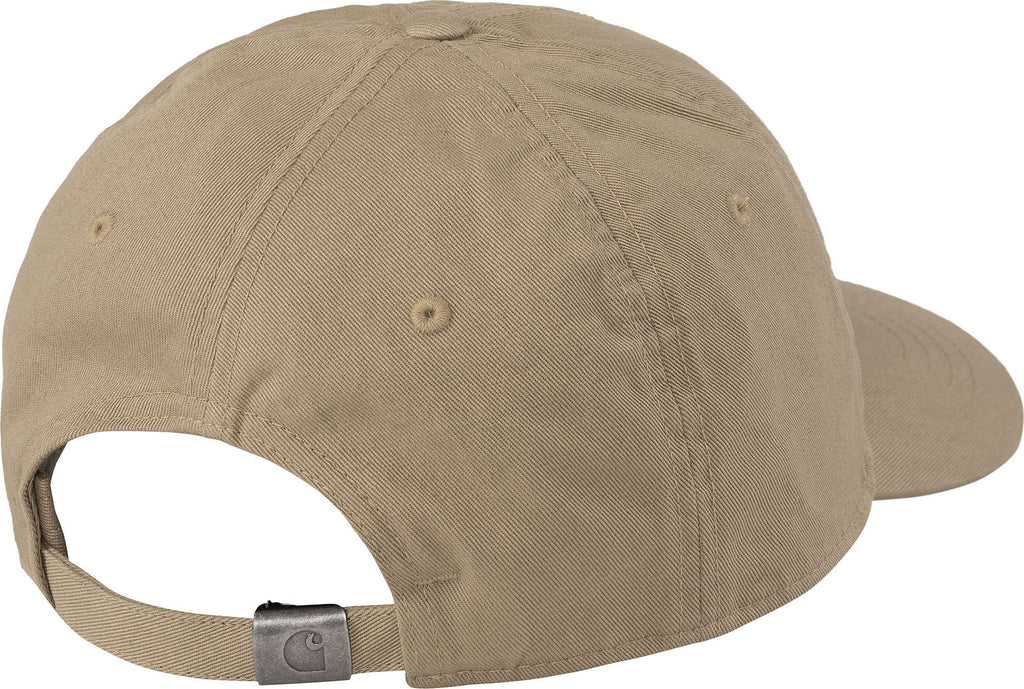 Carhartt Wip Cappello Madison Logo Cap Leather Black Beige Uomo - 2