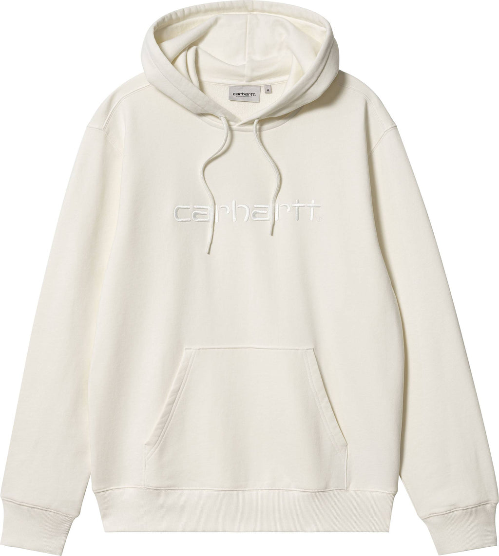 Carhartt Wip Felpa Hooded Duster Sweat Discovey Wax Garment Dyed Bianco Uomo - 1