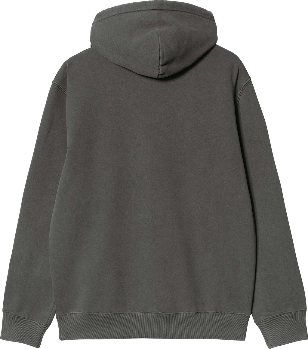 Carhartt Wip Felpa Hooded Duster Sweat Discovey Black Garment Dyed Nero Uomo - 2