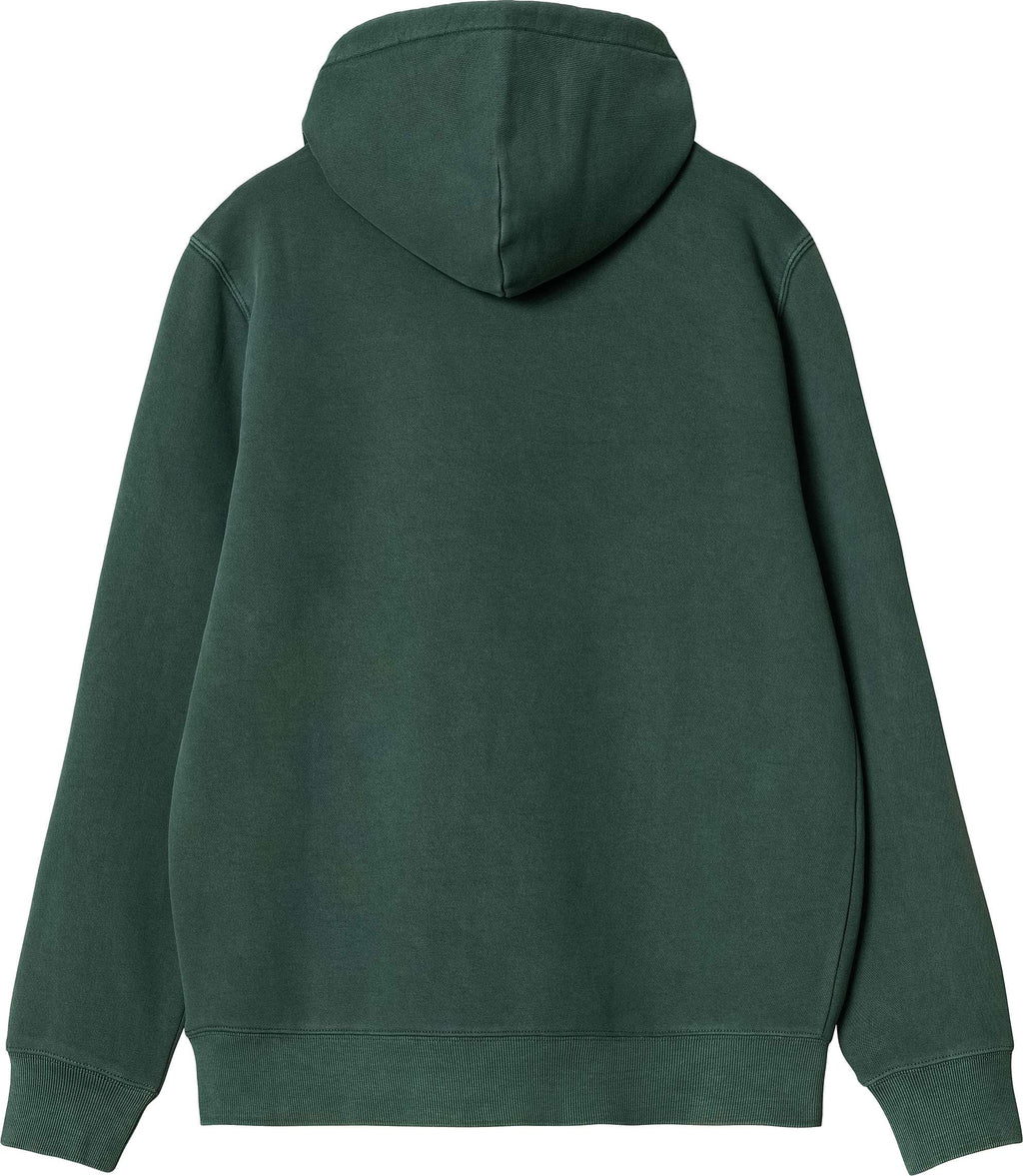 Carhartt Wip Felpa Hooded Duster Sweat Discovey Green Garment Dyed Verde Uomo - 2