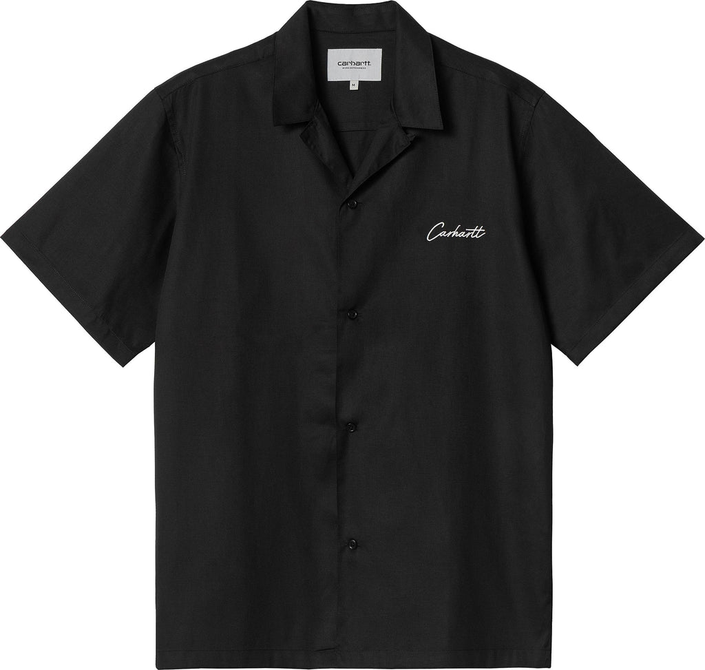 Carhartt Wip Camicia Ss Delray Shirt Black Wax Nero Uomo - 1