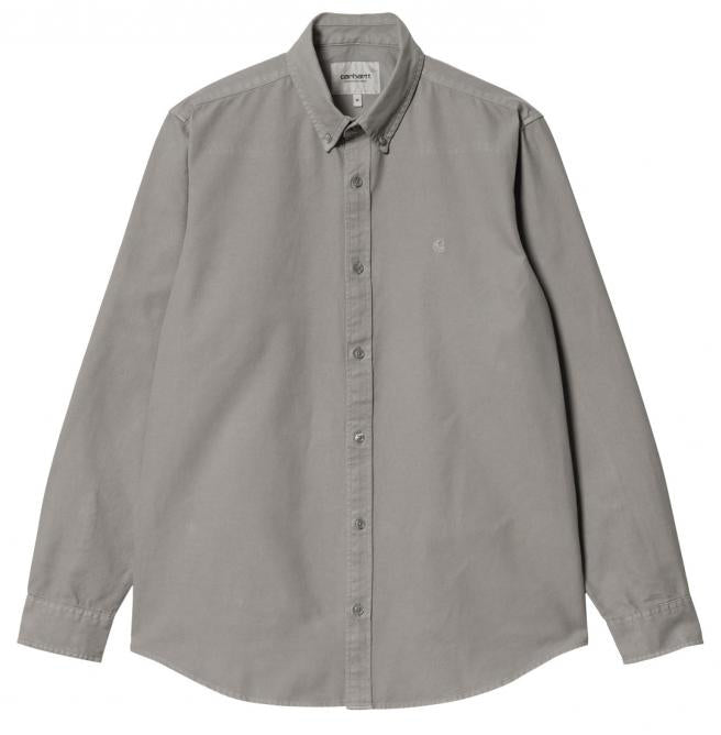 Carhartt Wip Camicia L/s Madison Shirt Marengo Grigio Uomo - 1