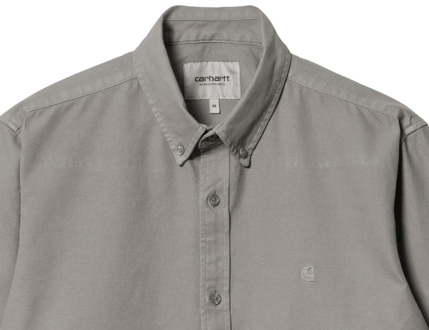 Carhartt Wip Camicia L/s Madison Shirt Marengo Grigio Uomo - 3