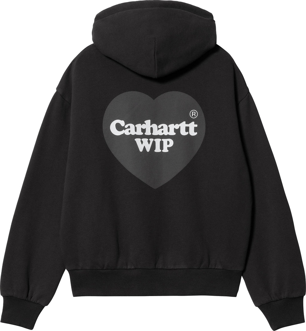 Carhartt Wip Felpa W Hooded Heart Sweat Black Nero Donna - 1
