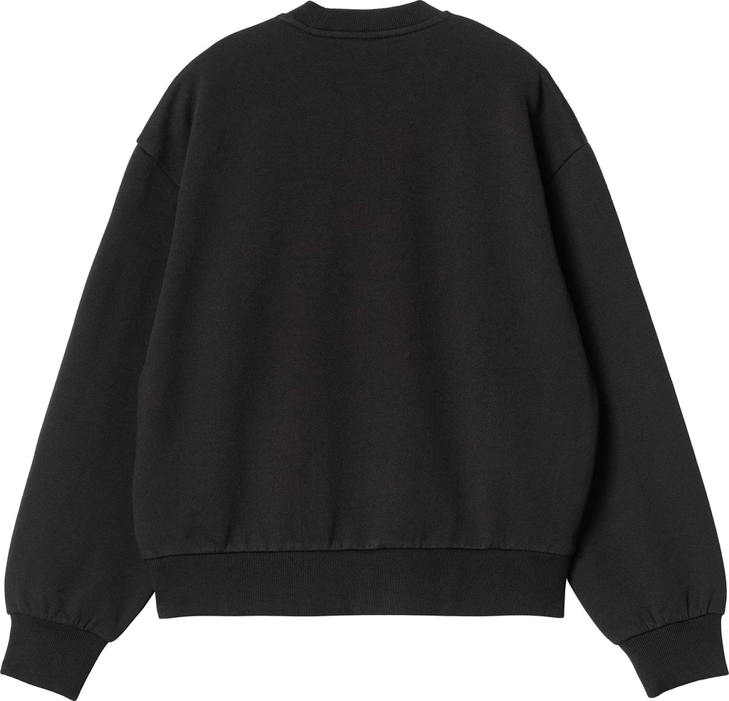 Carhartt Wip Felpa W Heart Patch Sweat Black Nero Donna - 2