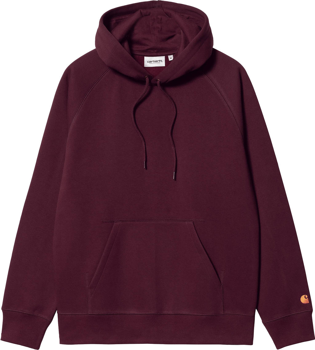 Carhartt Wip Felpa Hooded Chase Sweat Amarone Bordeaux Uomo - 1