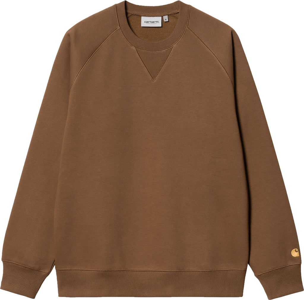 Carhartt Wip Felpa Chase Sweat Tamarind Marrone Uomo - 1