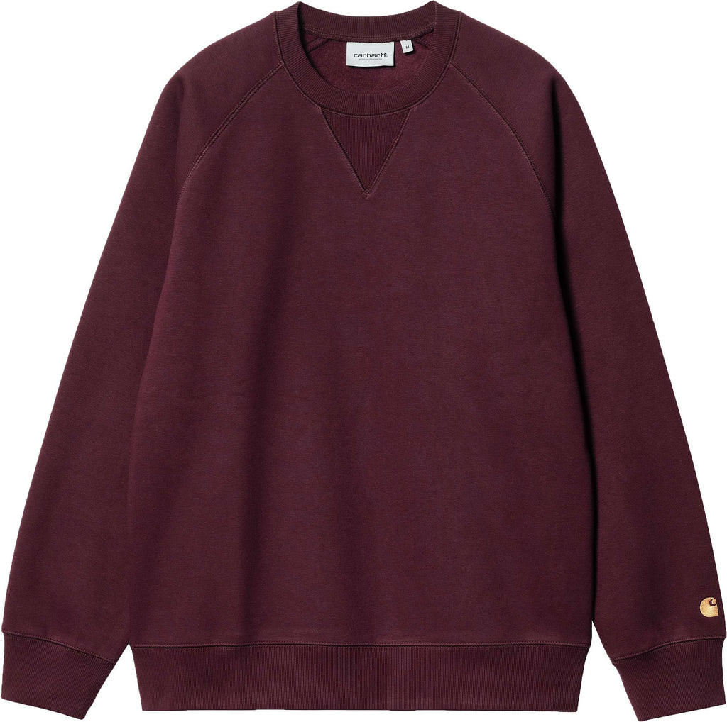 Carhartt Wip Felpa Chase Sweat Amarone Bordeaux Uomo - 1