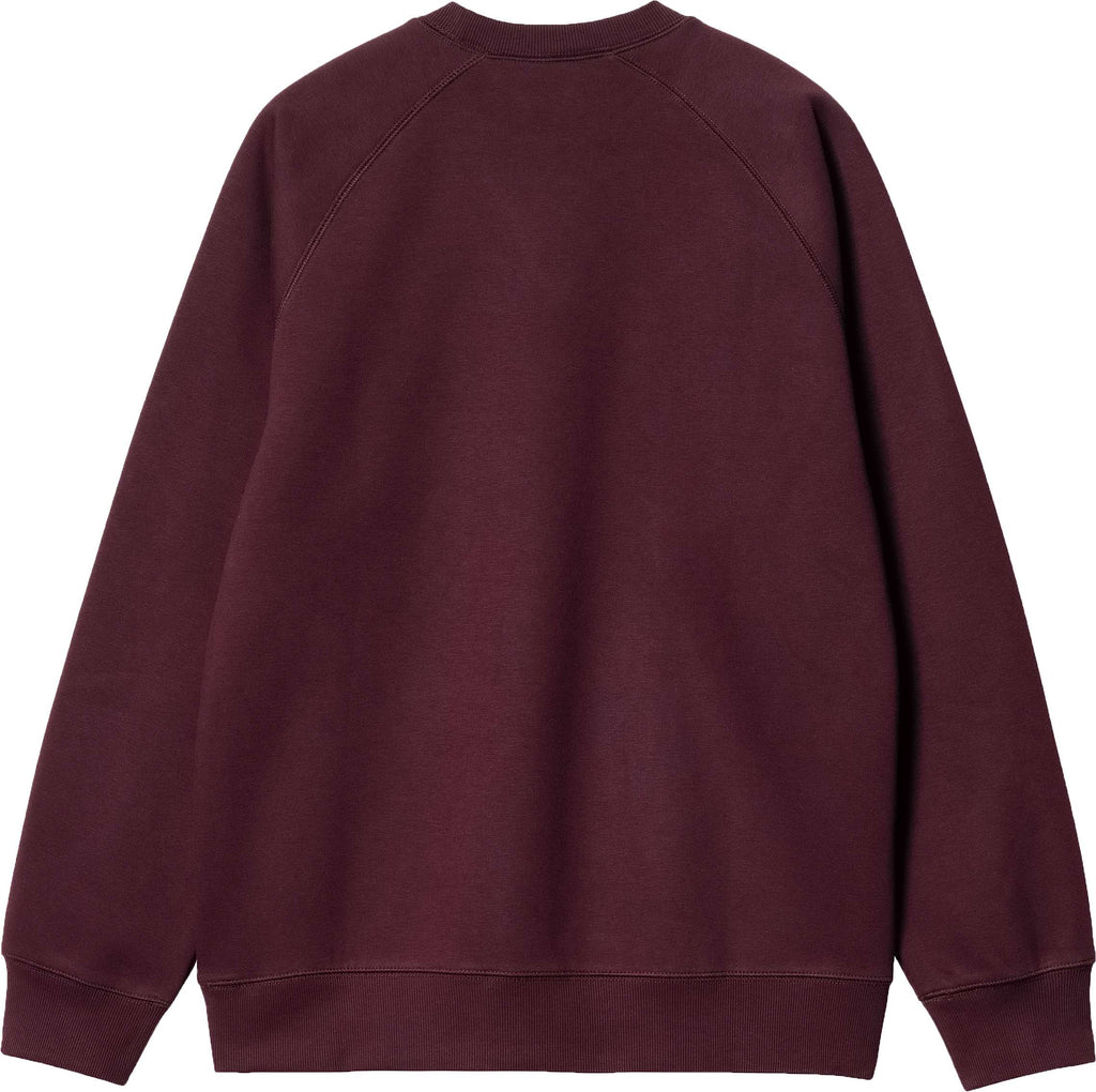 Carhartt Wip Felpa Chase Sweat Amarone Bordeaux Uomo - 2
