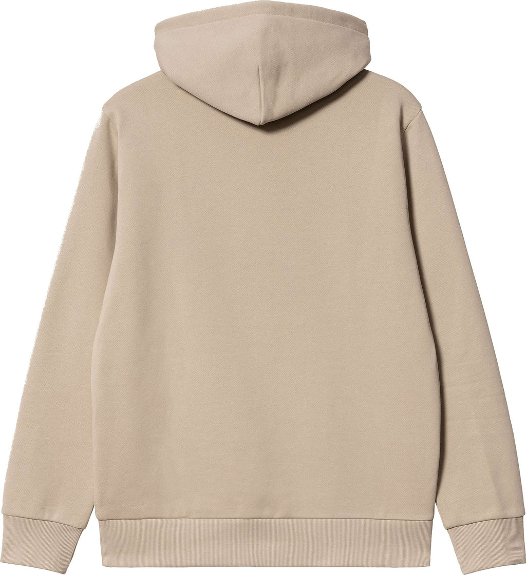 Carhartt Wip Felpa Hooded Script Embroidery Wall Black Beige Uomo - 2