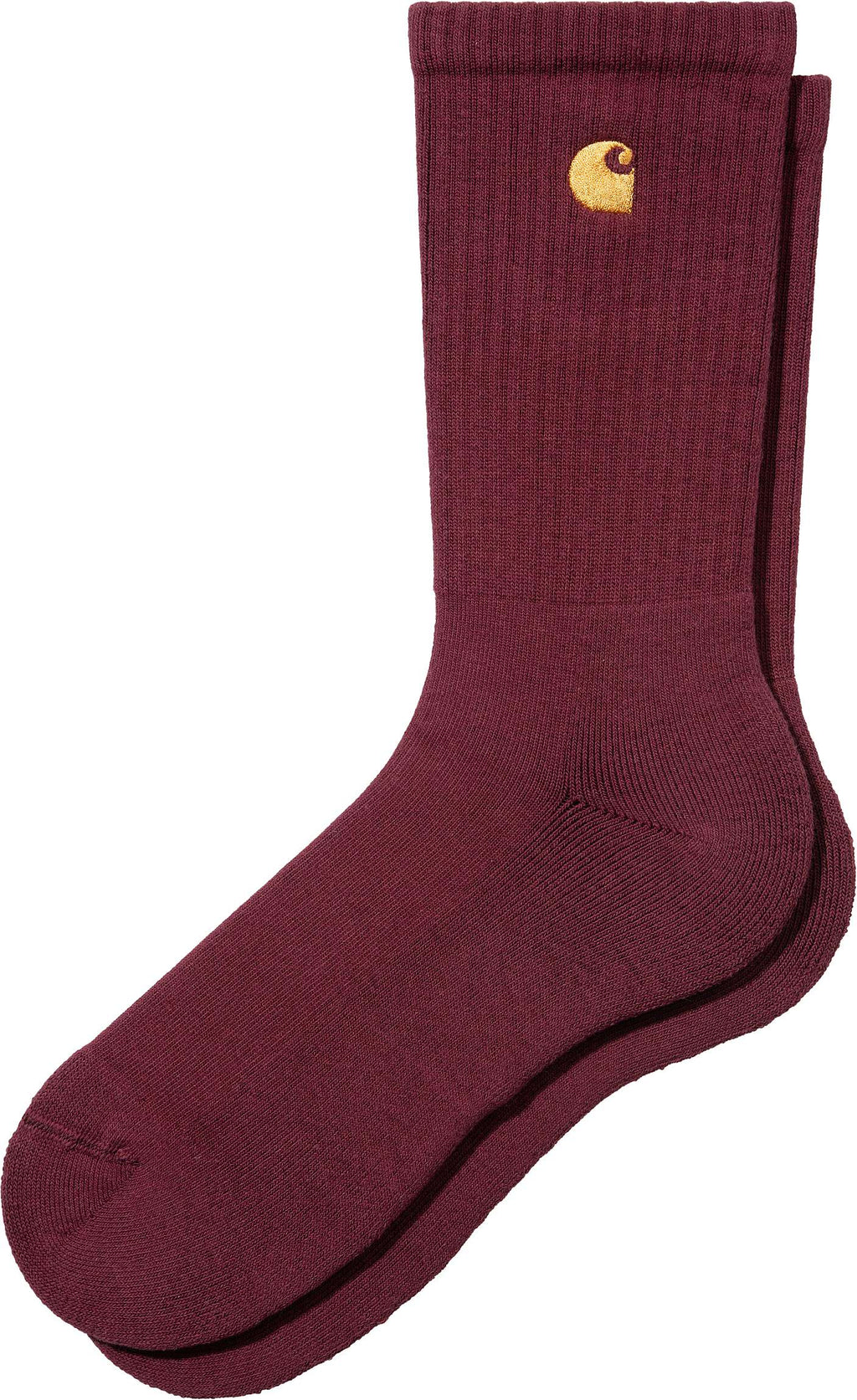 Carhartt Wip Calze Chase Socks Dark Amarone Gold Bordeaux Uomo - 1