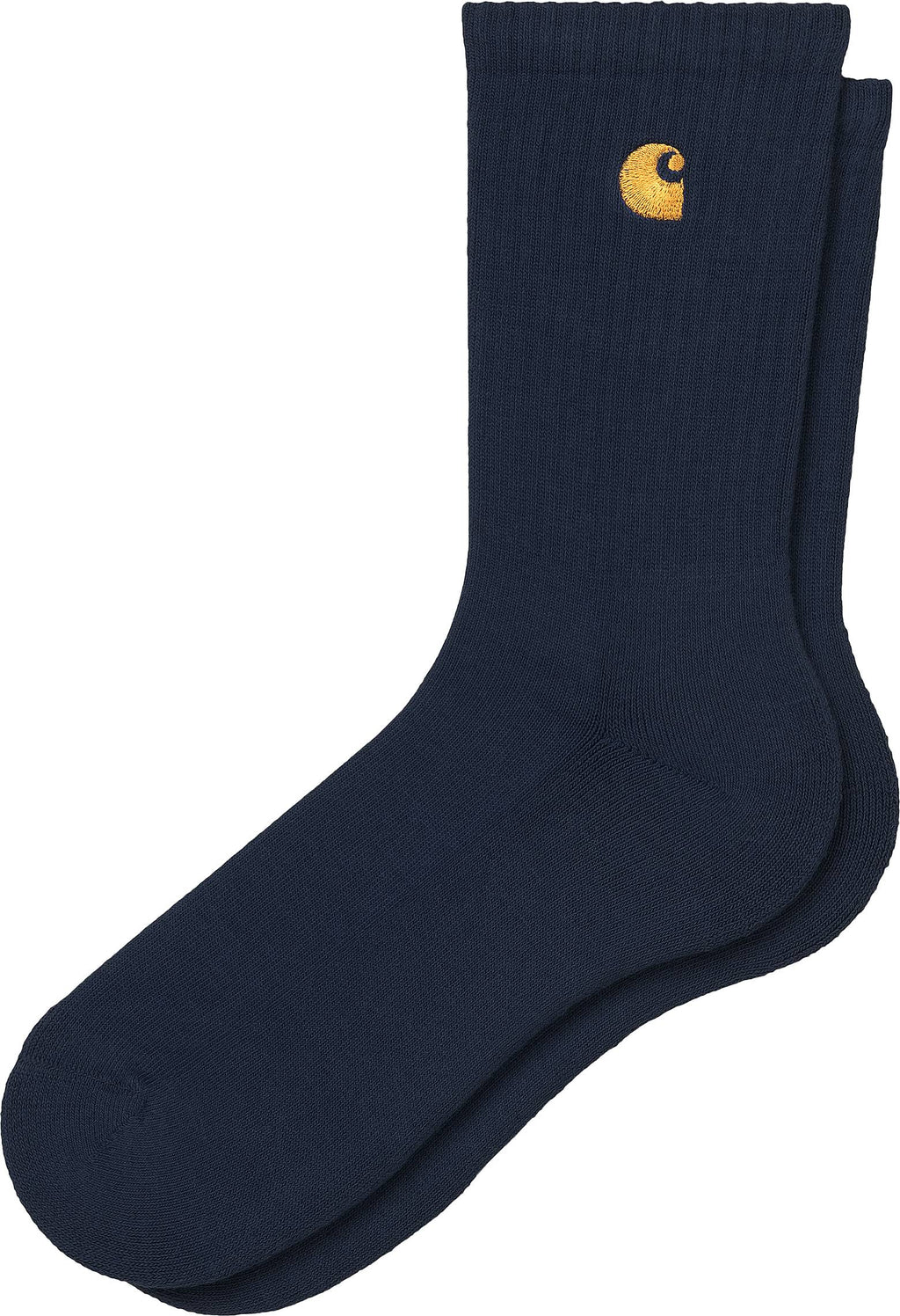 Carhartt Wip Calze Chase Socks Dark Navy Gold Blue Uomo - 1