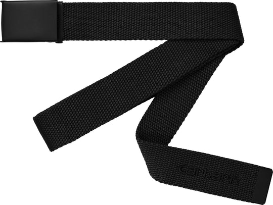Carhartt Wip Cinta Script Belt Tonal Black Black Uomo Nero