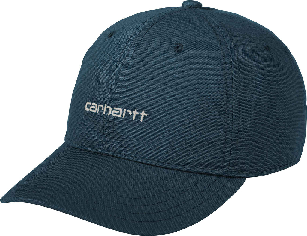 Carhartt Wip Cappello Canvas Script Cap Squid Salt Blue Uomo - 1