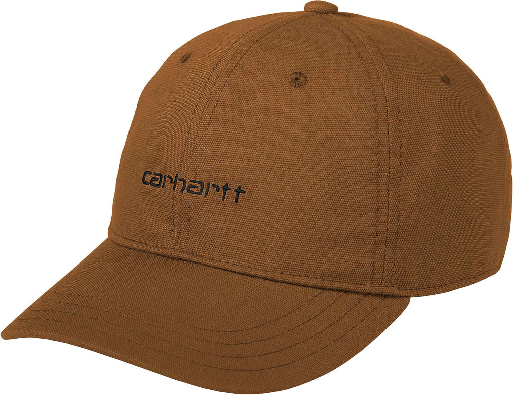 Carhartt Wip Cappello Canvas Script Cap Deep H Brown Black Marrone Uomo - 1