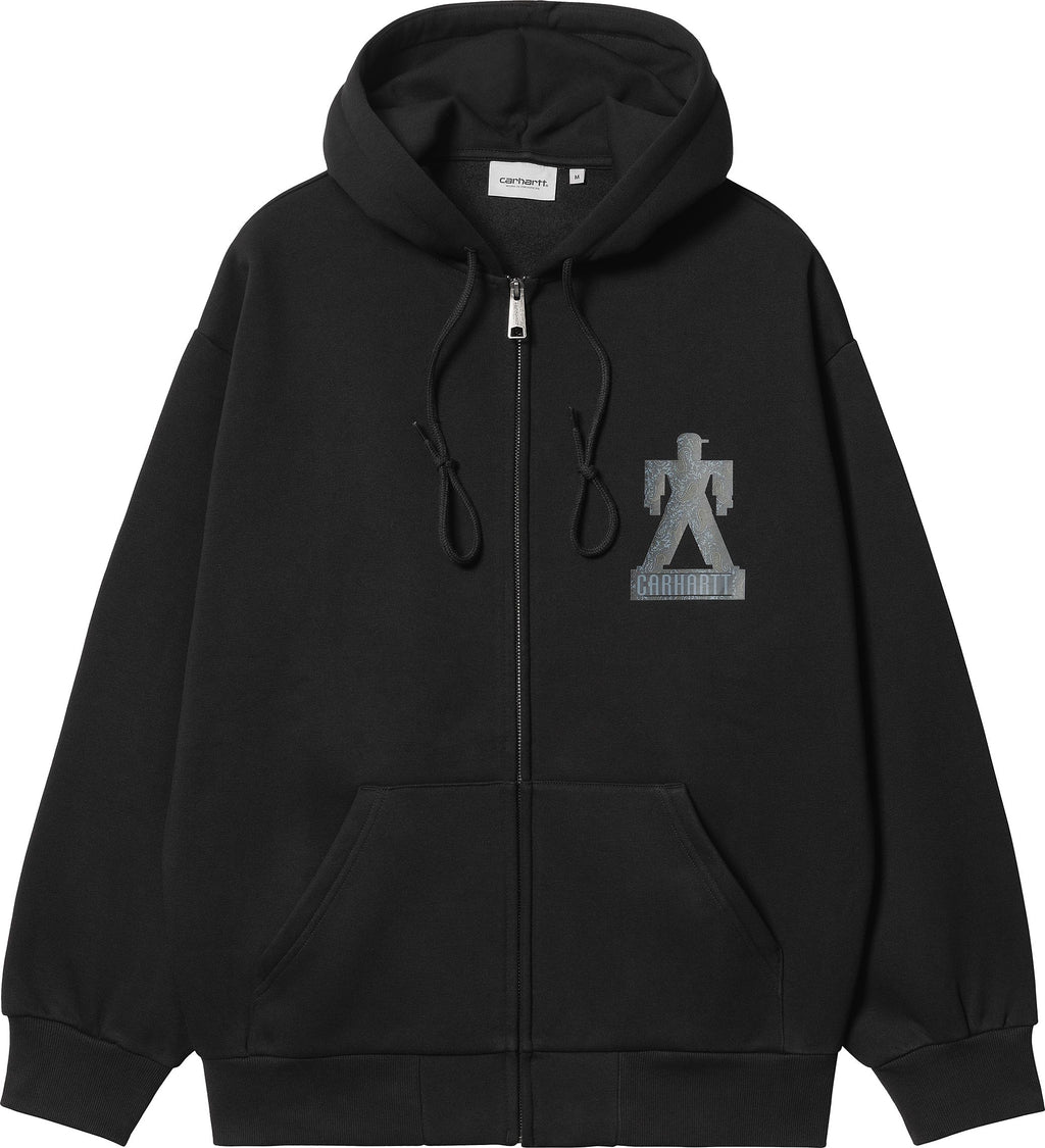 Carhartt Wip Felpa Hooded Built Sweat Jacket Black Nero Uomo - 1