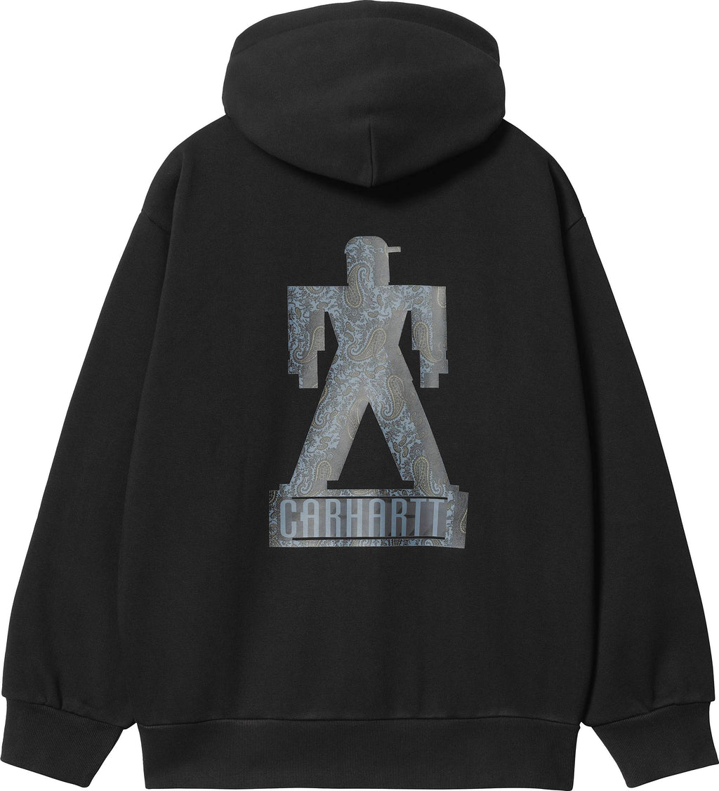 Carhartt Wip Felpa Hooded Built Sweat Jacket Black Nero Uomo - 2