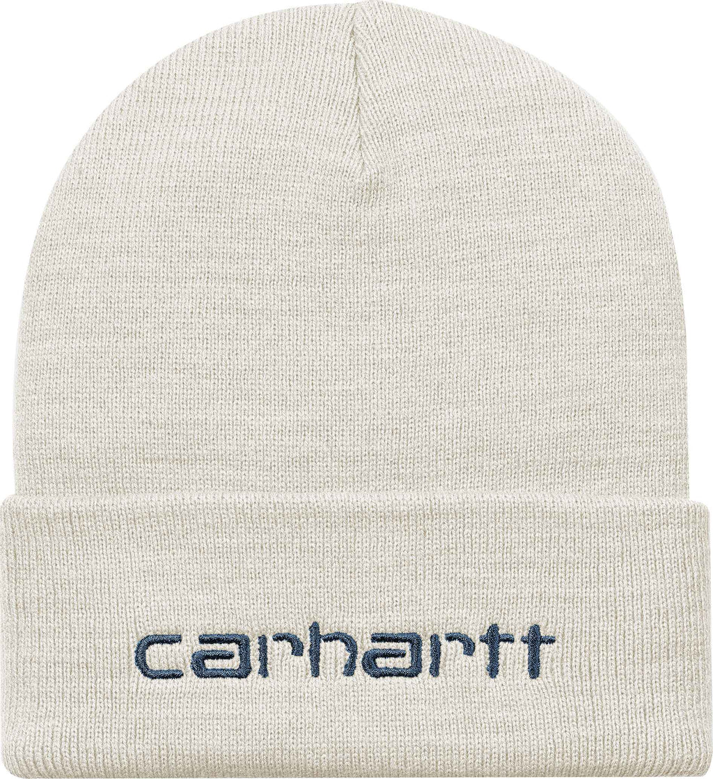 Carhartt Wip Cuffia Script Beanie Wax Liberty Bianco Uomo - 1