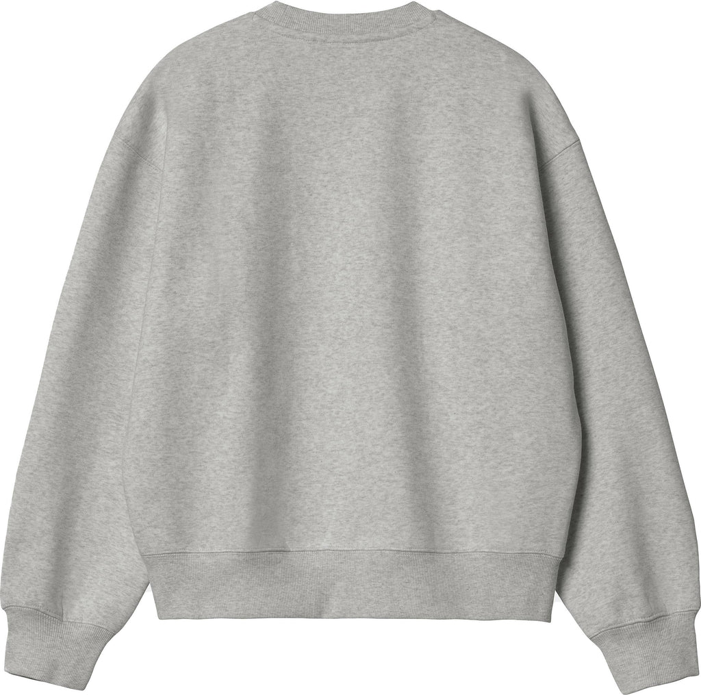Carhartt Wip Felpa W Bubbles Sweat Grey Heather Cassis Grigio Donna - 2