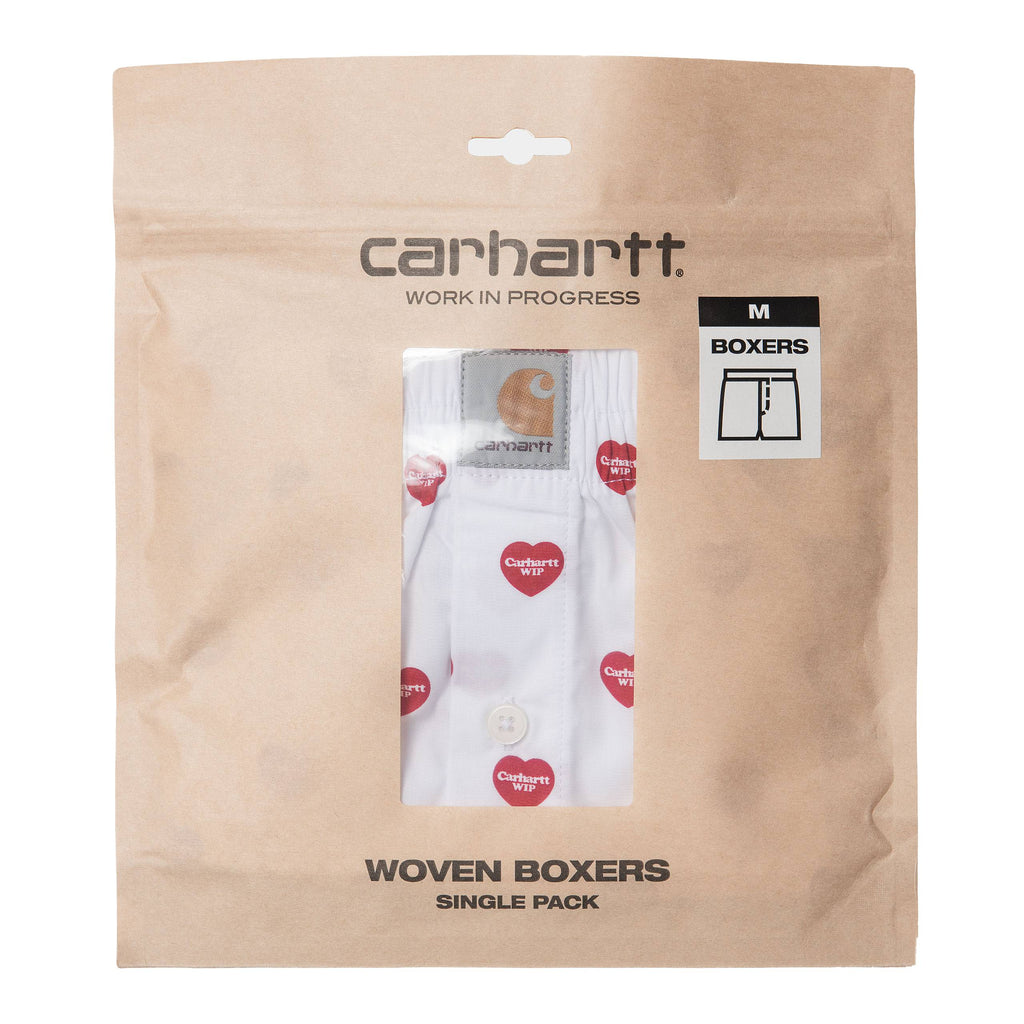 Carhartt Wip Boxer Cotton Boxer Heart Print White Bianco Uomo - 2